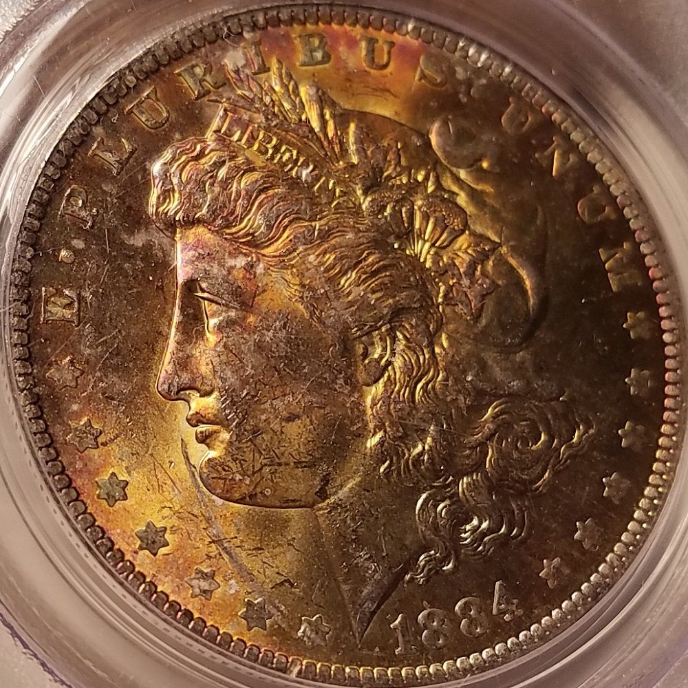 1884-O-Toned-Morgan-Dollar